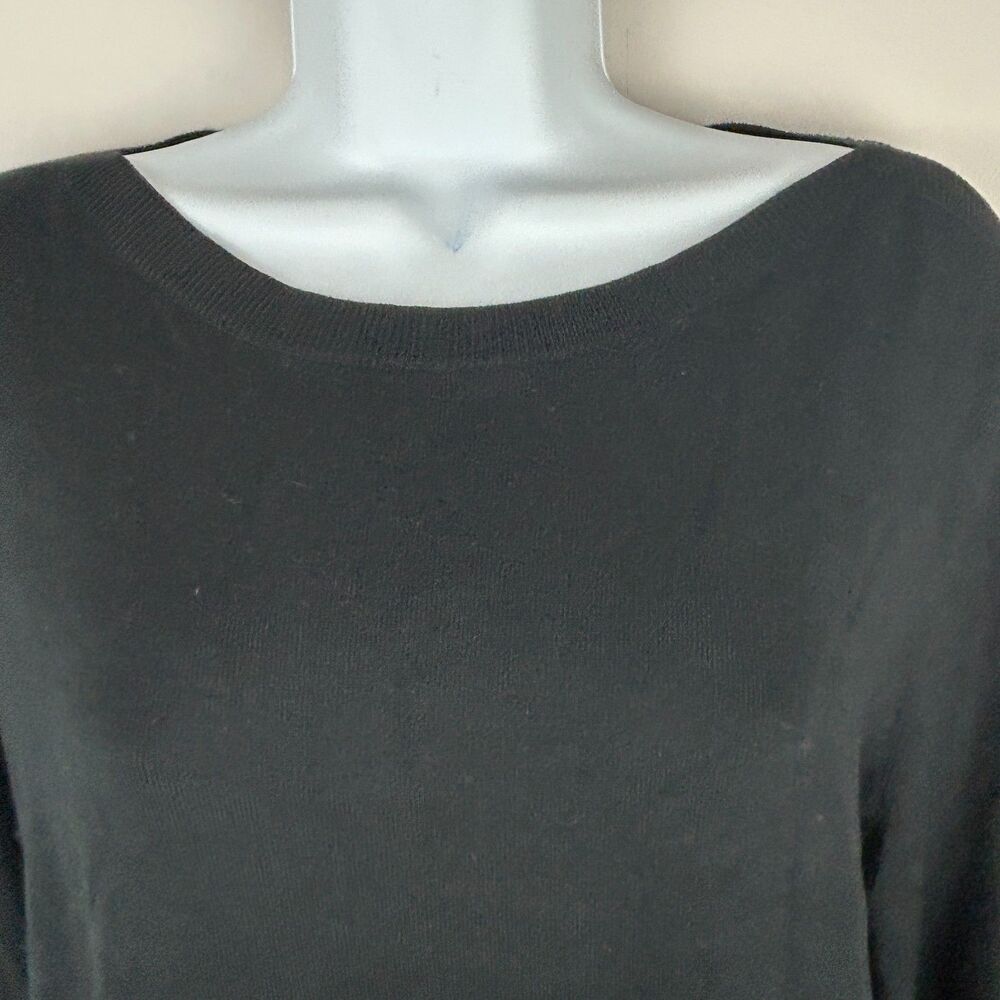 41 Hawthorn Black Boat Neck Ruffle Sleeve Sweater Size XL NWT - Picture 5 of 12